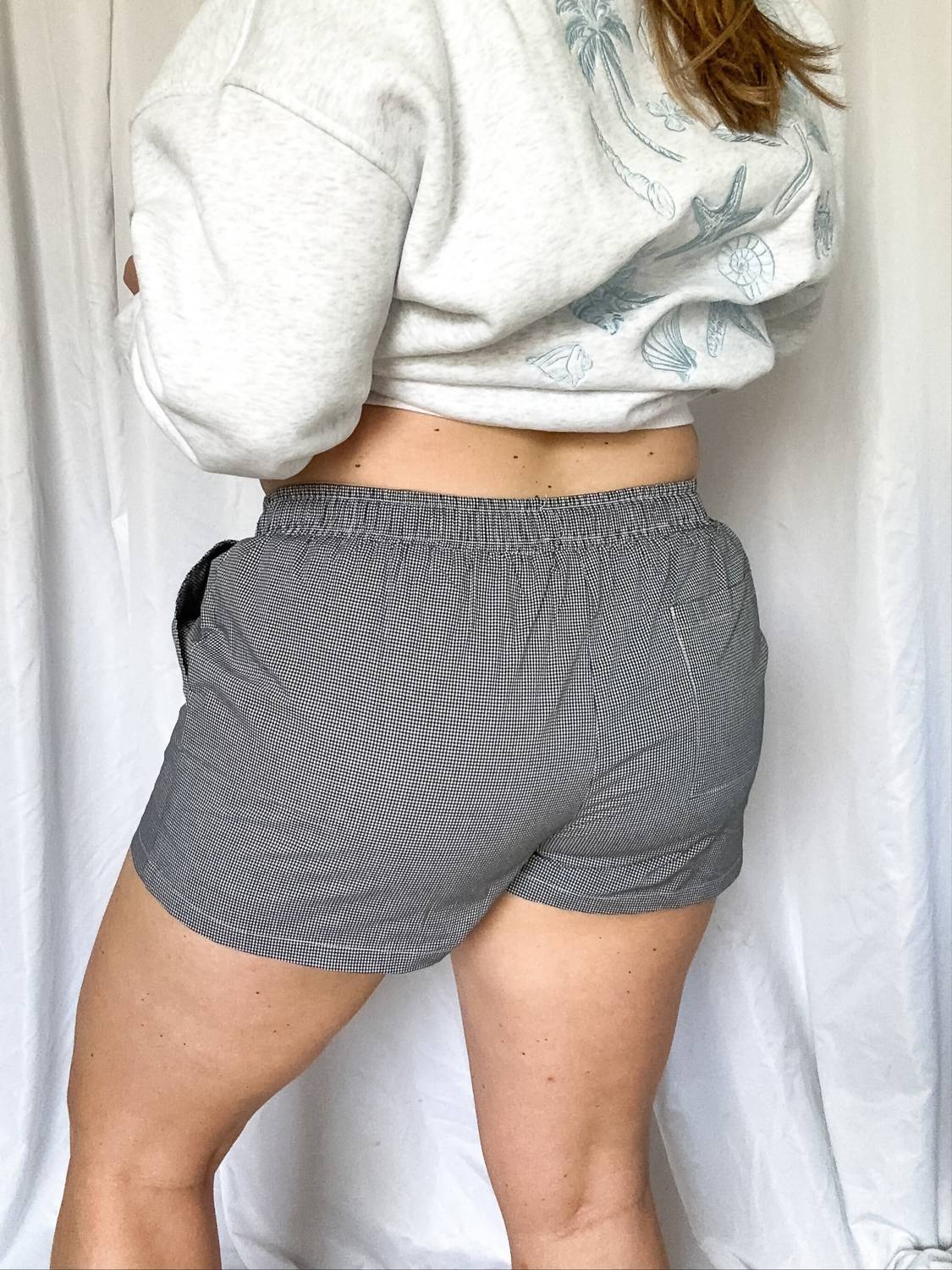 ले लिस - महिलाओं के बीचसाइड चेकर शॉर्ट्स