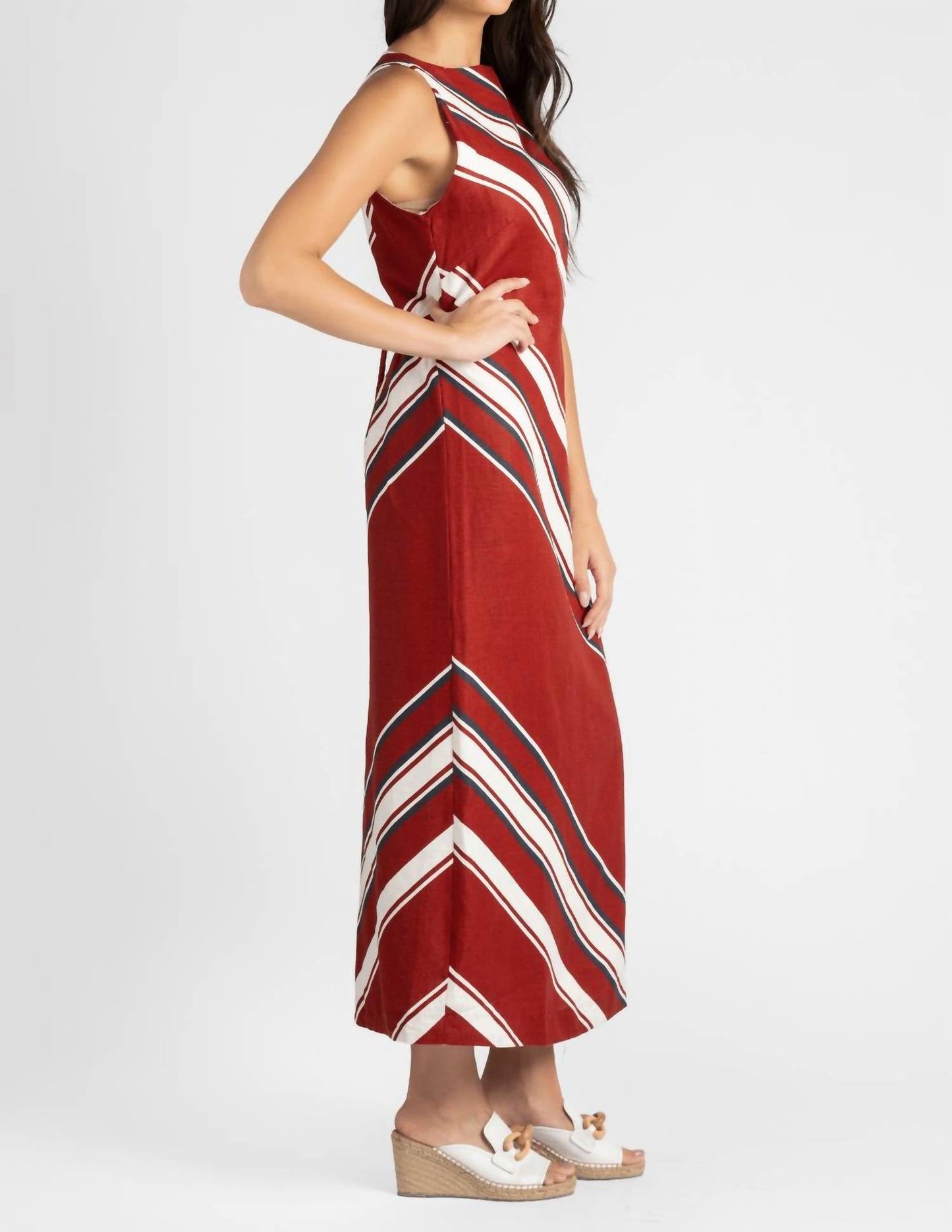 Faithfull The Brand - Women's Taylor Striped Midi Dress