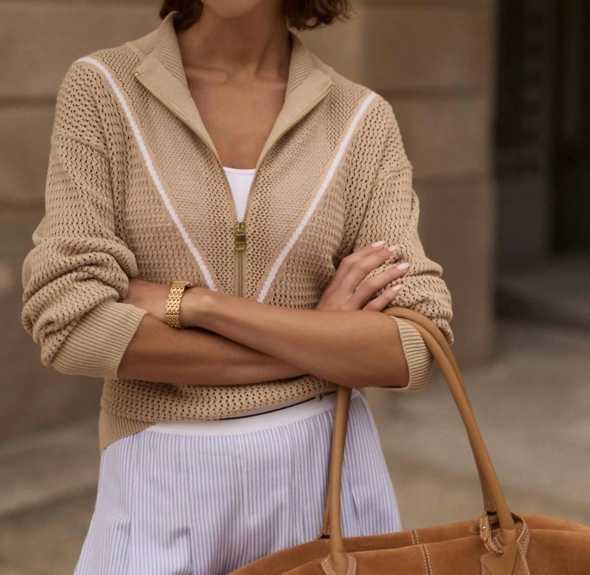 Varley - Calva Knit Long Sleeve Top