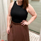 Zenana - Woven Crinkle Gauze Long Skirt