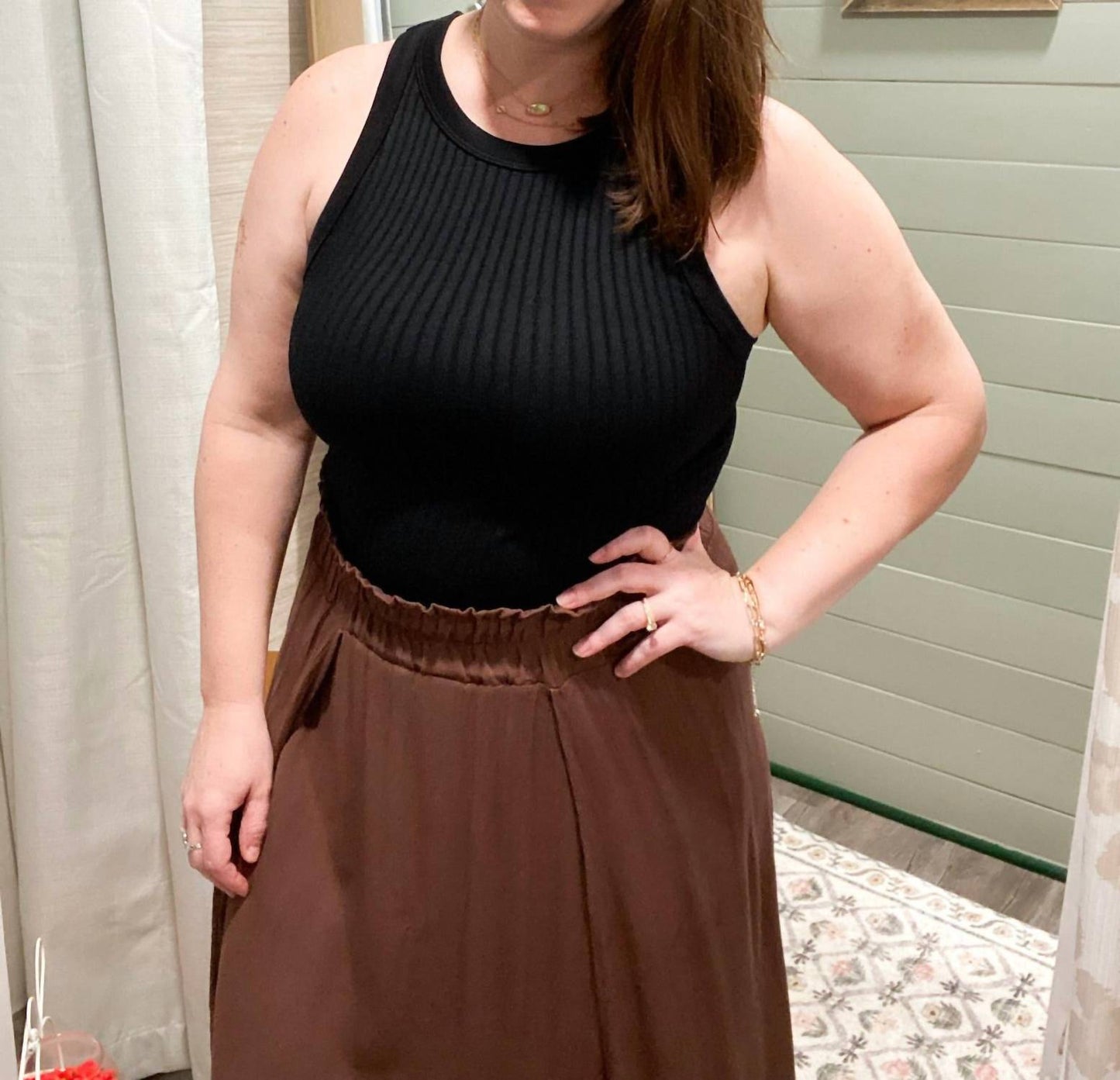 Zenana - Woven Crinkle Gauze Long Skirt