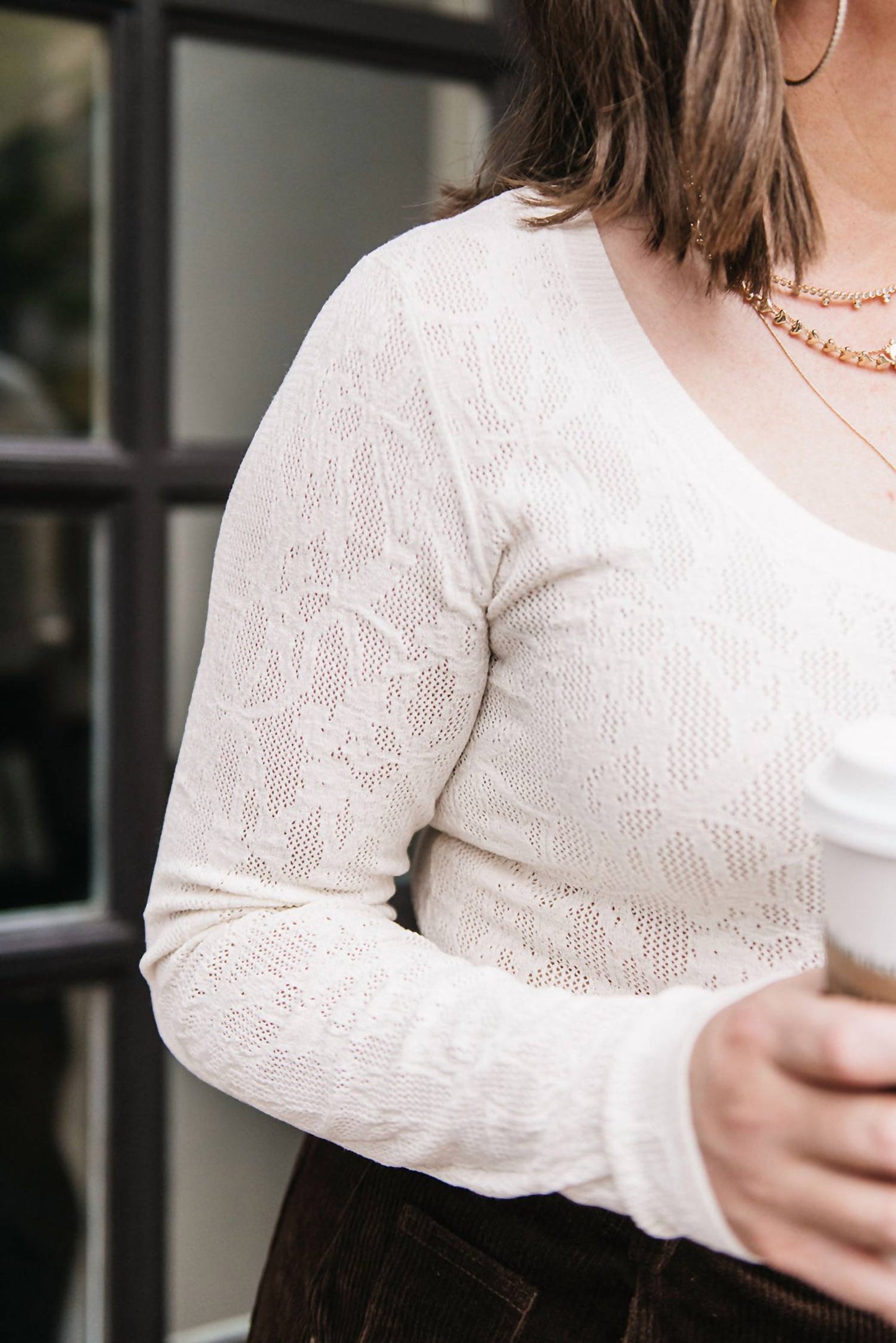 Z Supply - DAINTY MESH SWEATER