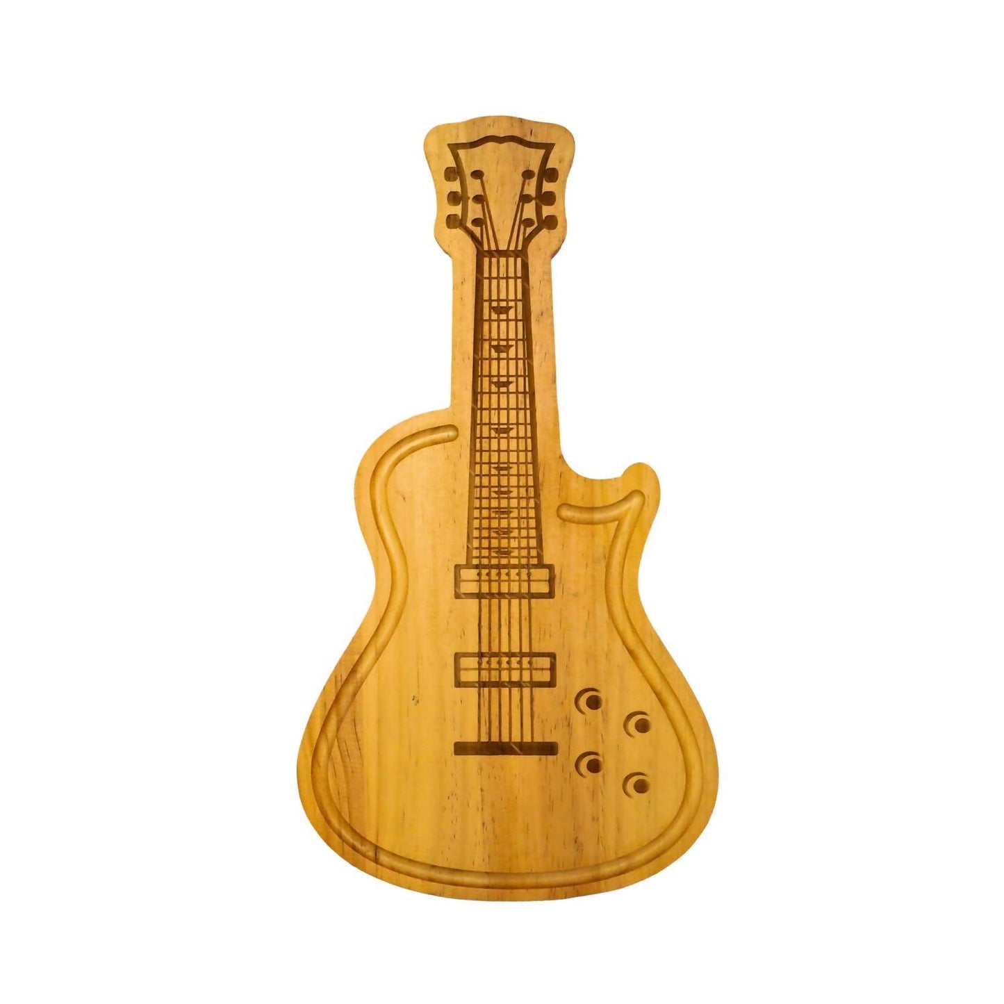 Creative Gifts International - Guitar Wood Board - 9" x 17"