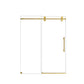 Frameless Single Sliding Shower Door With Clear Tempered Glass