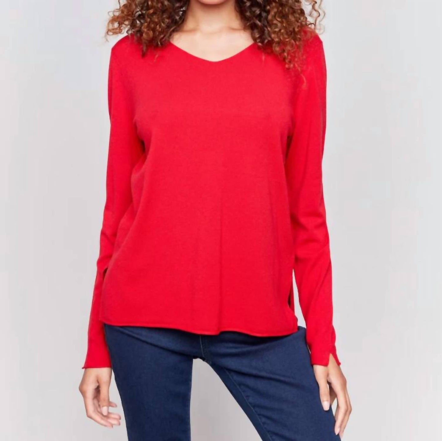 Charlie B - Basic V-neck Sweater