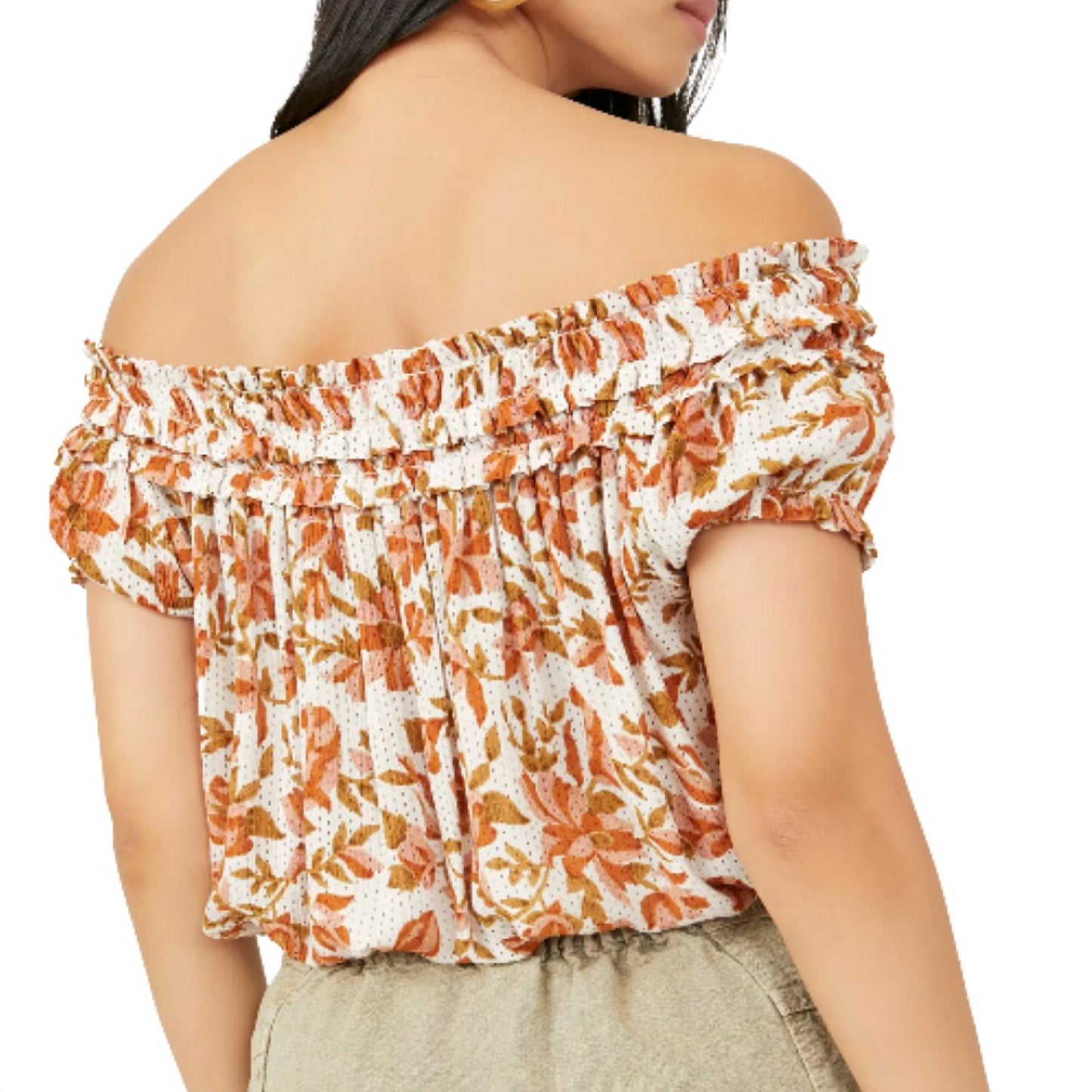 Free People - Women's Suki Floral Off The Shoulder Top