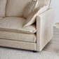 Mid-Century Modern 3-Seater Sofa with Pillows