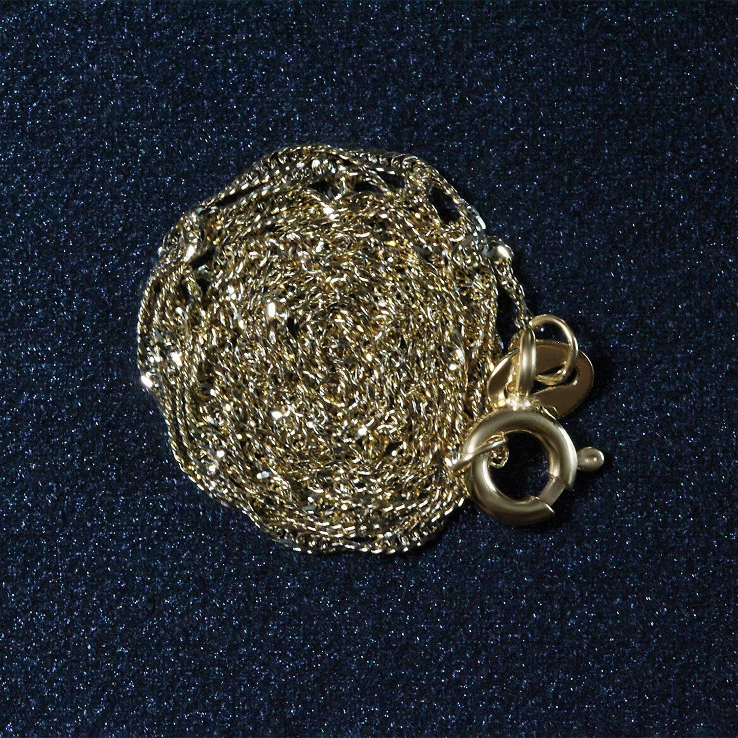 14k पीली गोल्ड सिंगापुर चेन 1.0mm