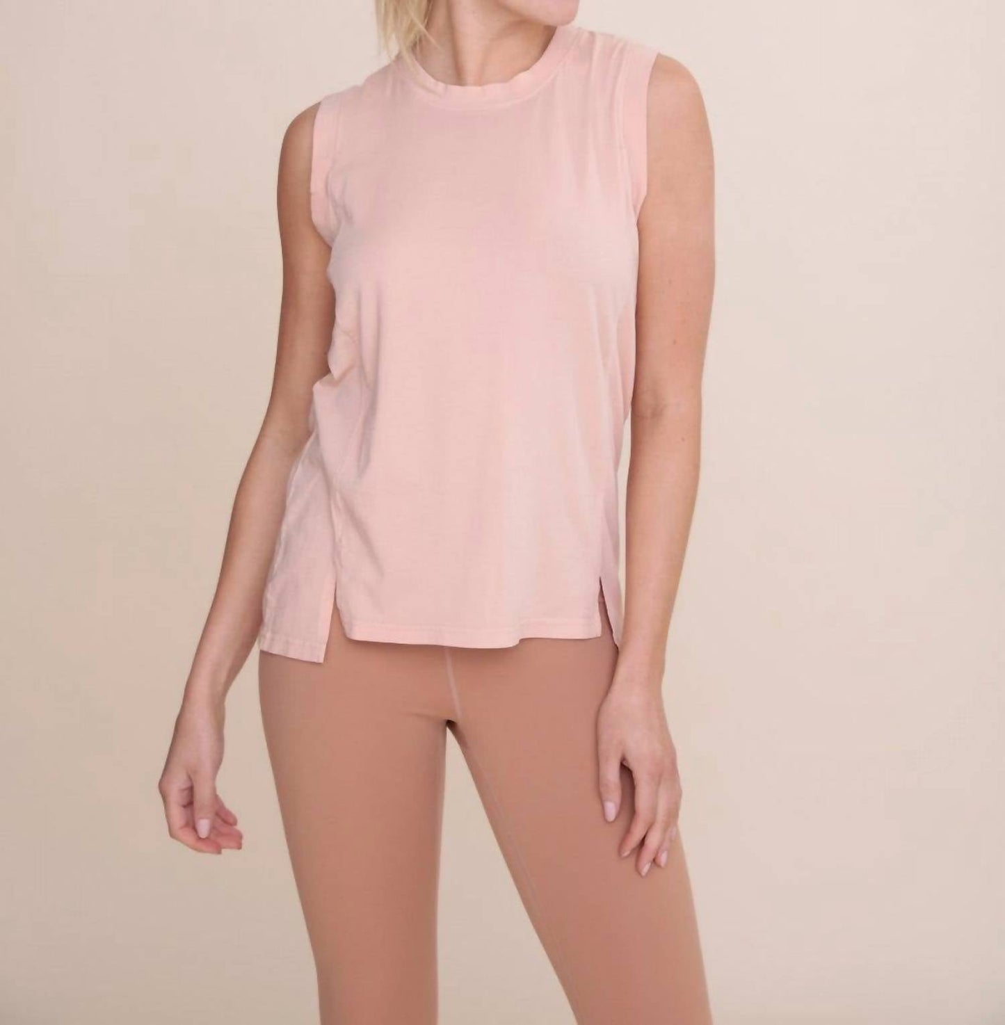 Mono B - Split Hem Detail Sleeveless Top