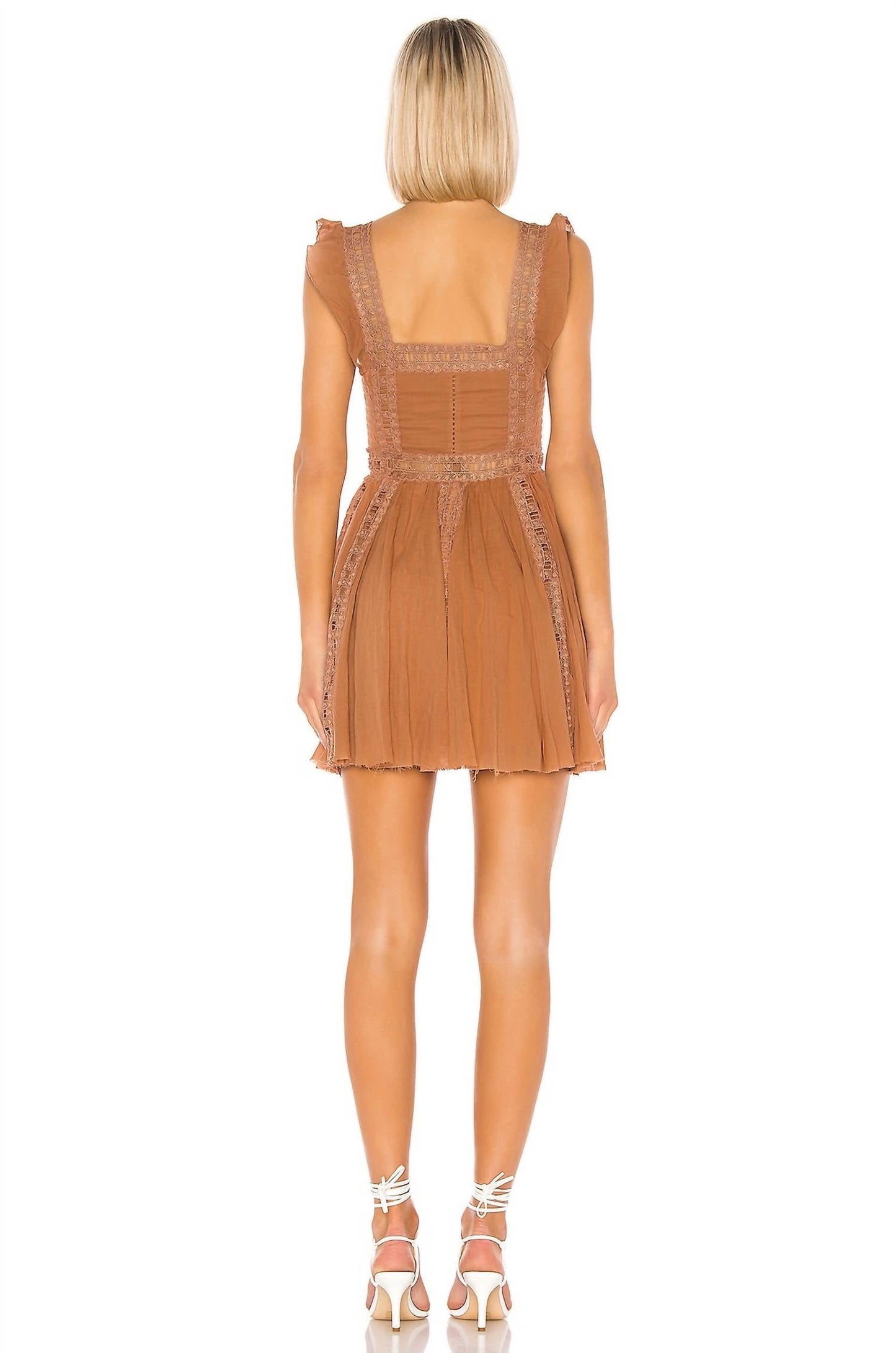 Free People - Sleeveless Lace Mini Dress