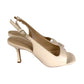 Ann Taylor - Women's Leather Square Toe Slingback Sandals