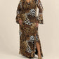 Fashion Szn Curve - Ruffle Leopard Print Maxi Dress - Plus