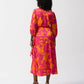 Joseph Ribkoff - Satin Floral Print Wrap Dress