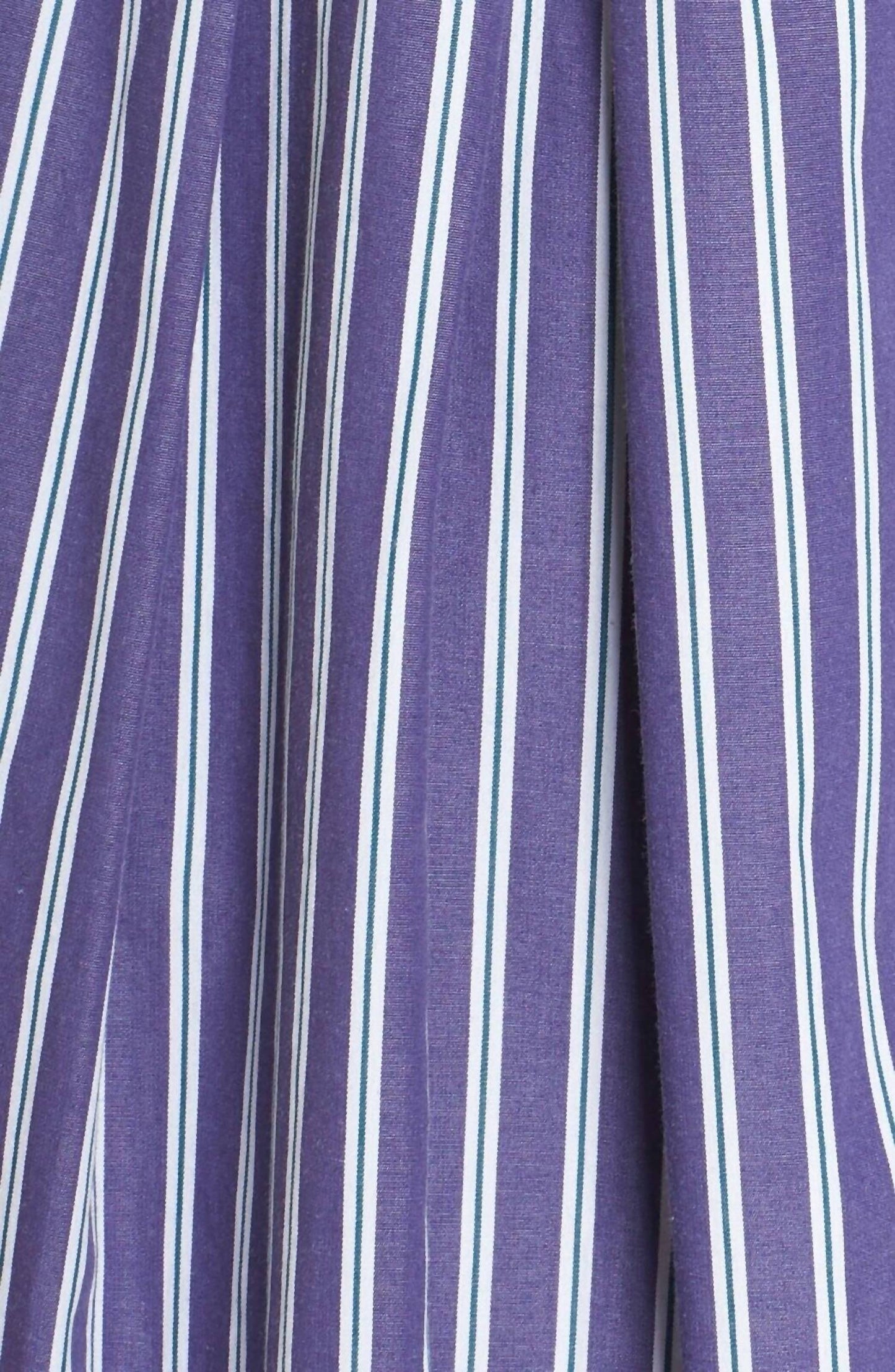 1901 - Poplin Cable Knit Sweater Top Striped Button Down Dress