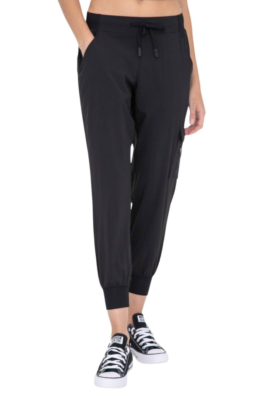 Mono B - High Waisted Capri Joggers With Pockets