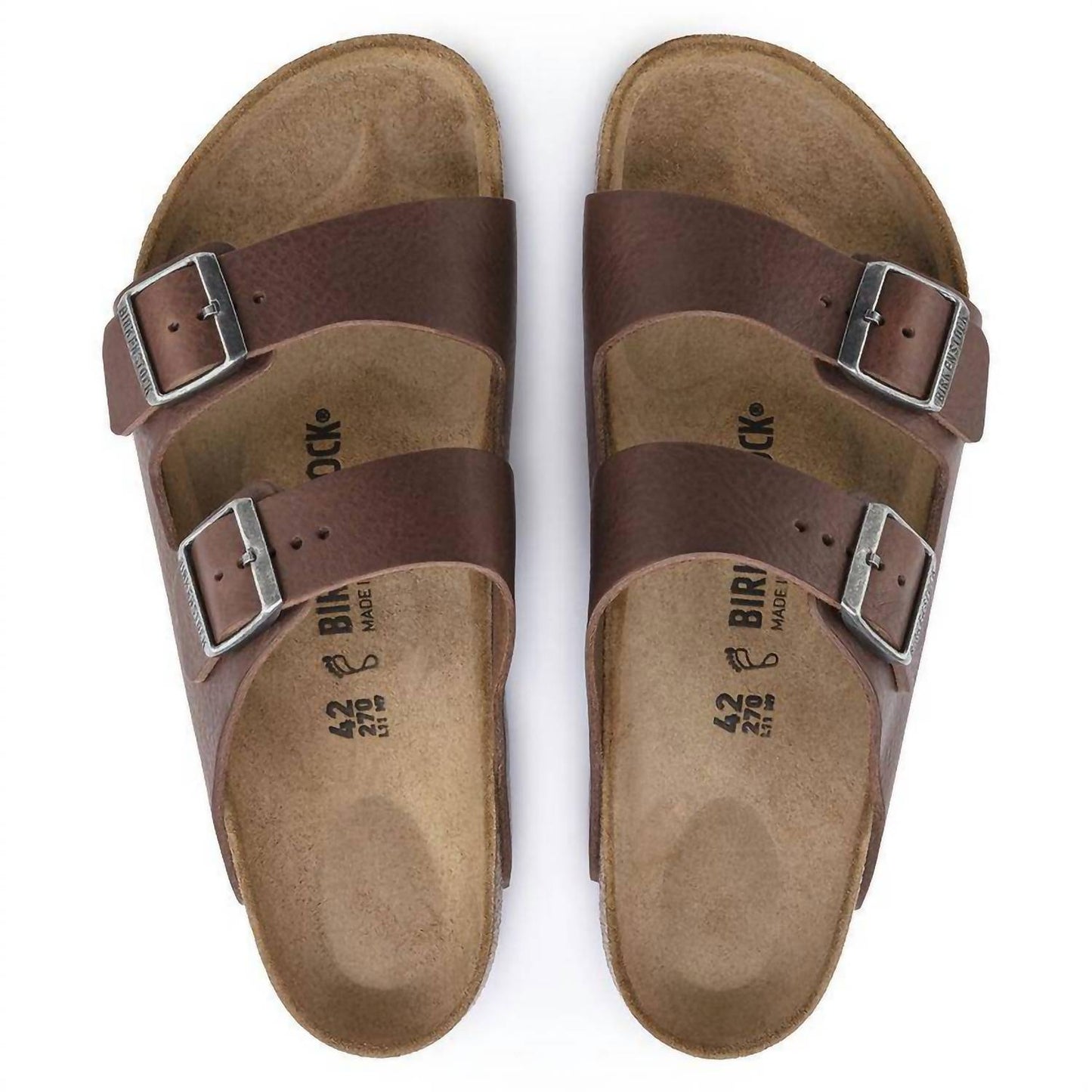 Birkenstock - पुरुषों के लिए एरिज़ोना रोस्ट हार्ड फुट बेड सैंडल