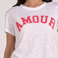 Elan - Amour Print Crew Neck Graphic Tee