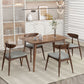 Retro Dining Chairs With Ergonomic Back (Set of 2)