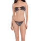 Steve Madden - Cutout Bandeau Beads Bikini Top