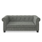 Modern Linen Fabric Light Grey Elevated Pet Bed
