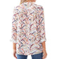 Fdj - Colorful Grasses Roll-up Sleeves Top