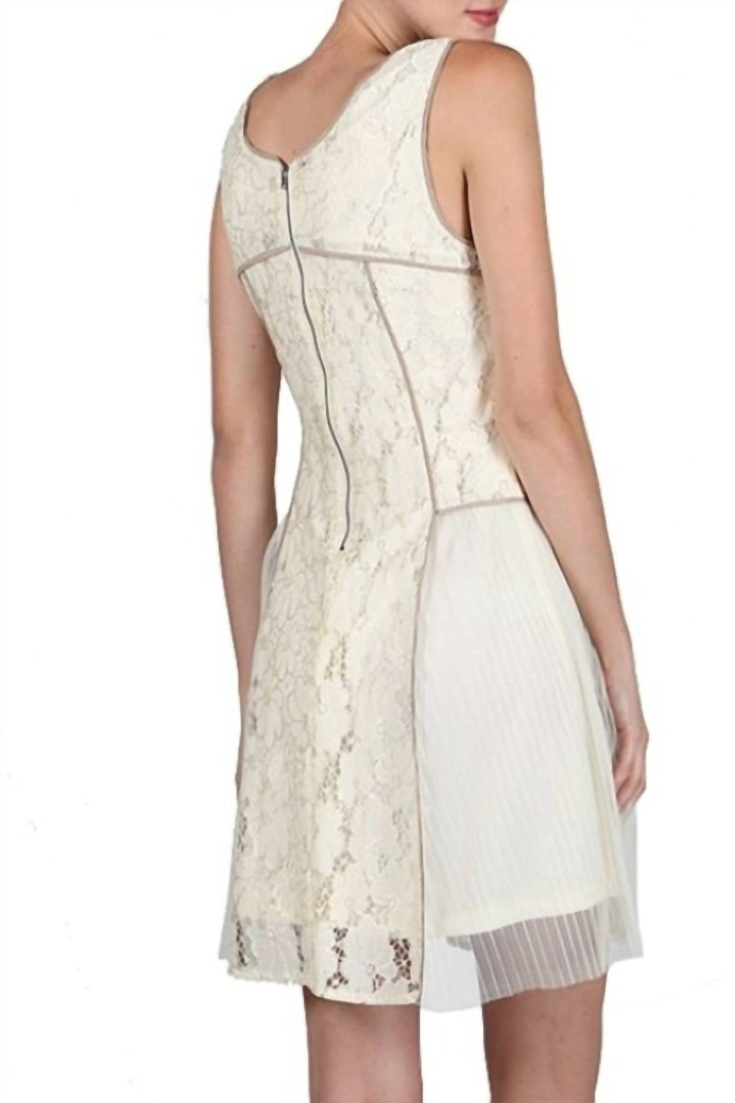 A'Reve - Romantic Lace Mesh Mini Dress