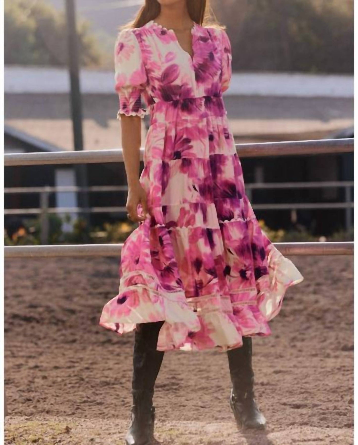 Johnny Was - DAPHNE TEA LENGTH DRESS