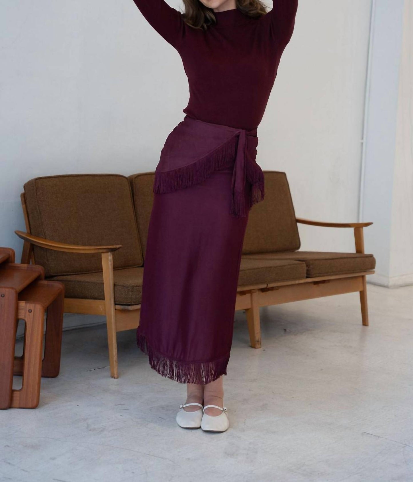 Mima Rosso - Burgundy Knit Top