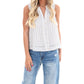 Ee:Some - Look My Way Stripe Collar Top