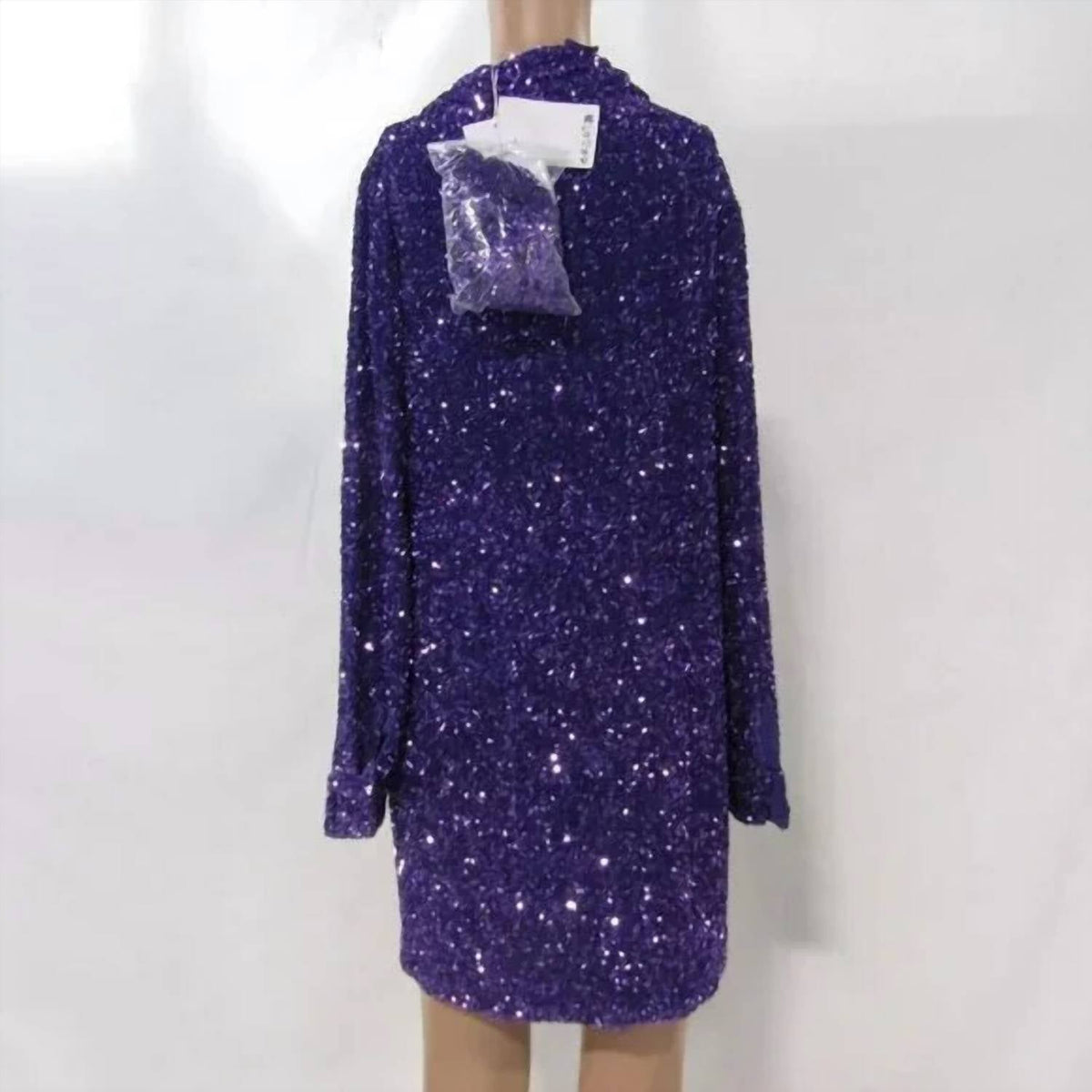 & Other Stories - Women's Sequin Mini Belted Dress