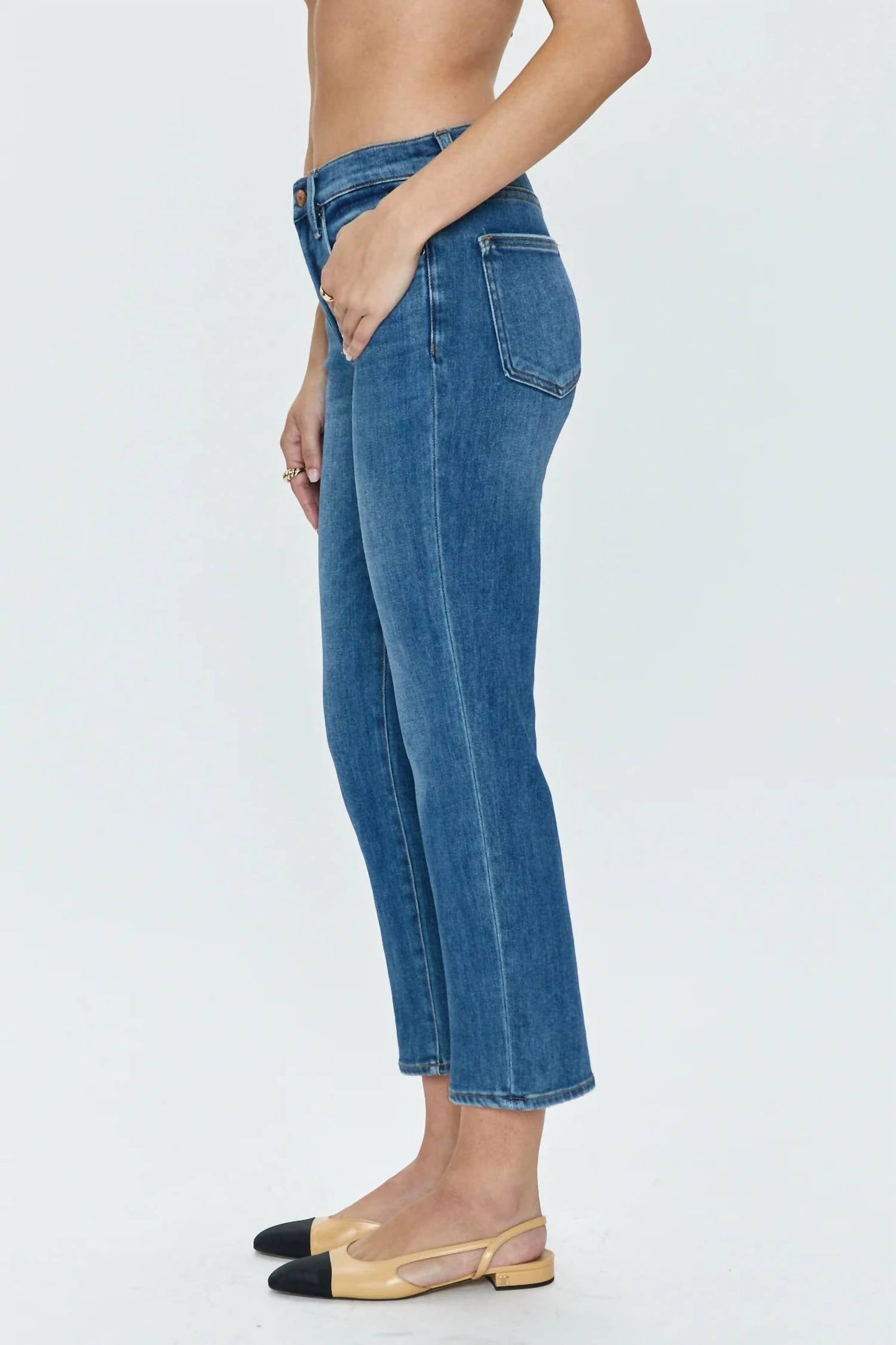 Pistola - Monroe Cigarette Crop High-rise Jeans