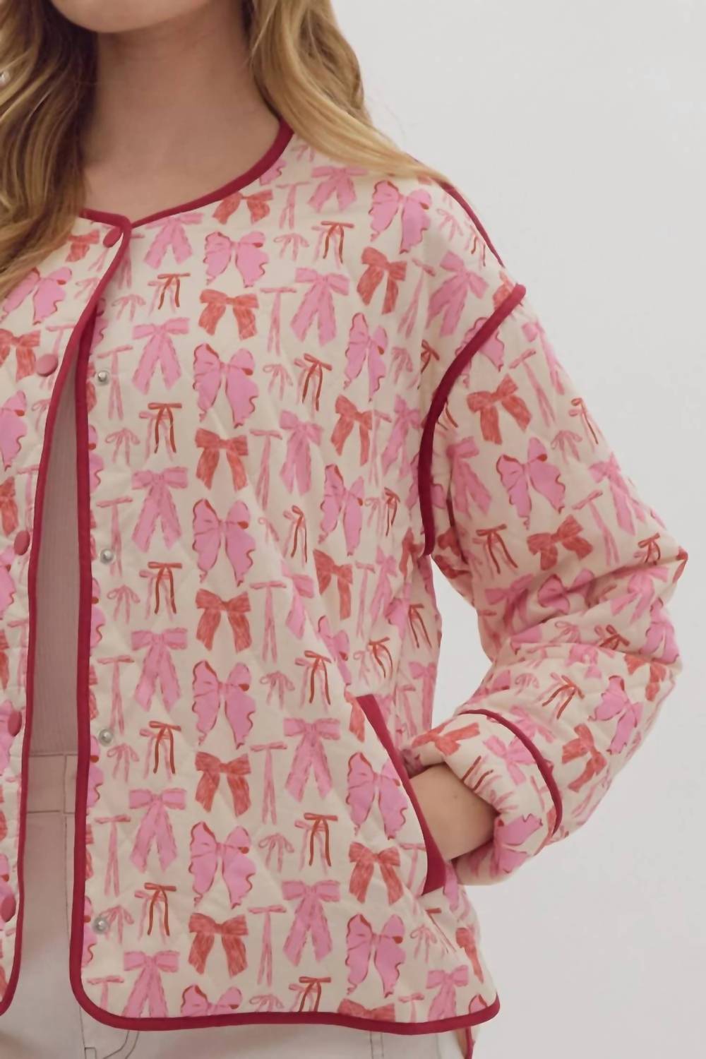 Entro - Quilted Bow Jacket