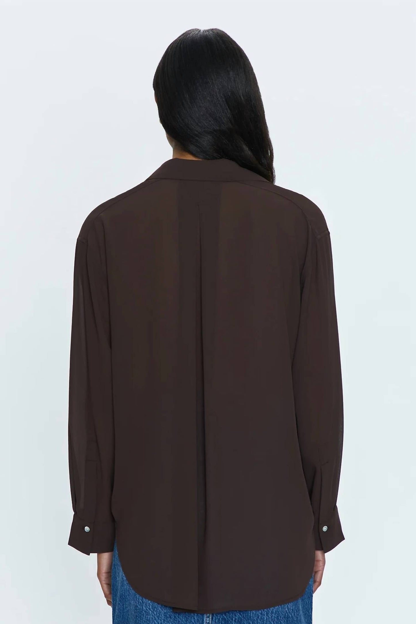 Pistola - Reese Sheer Button Down Shirt Top