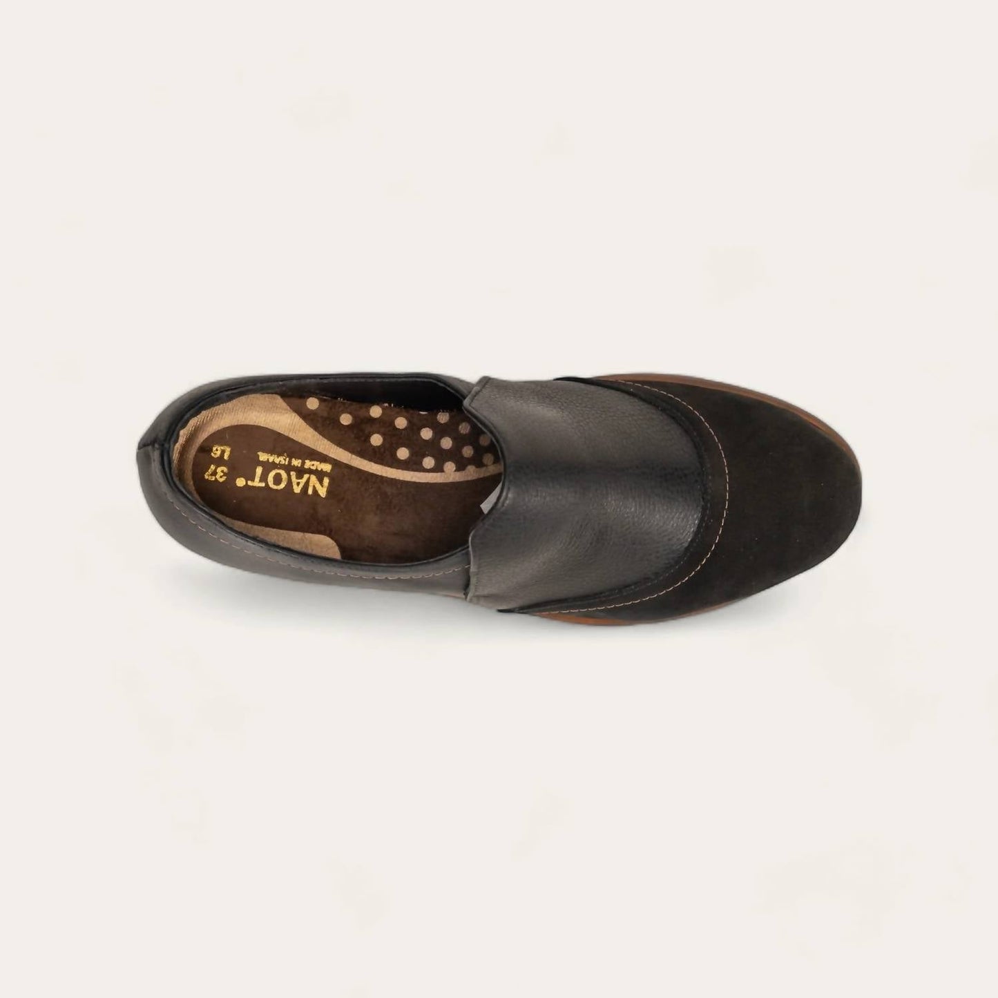 Naot - Women's Angin Soft Leather Oily Coal Shoes