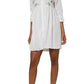 O'Neill - Edan Embroidered Button Up Mini Dress