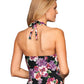 Kallure - Shirred Halter Tankini Top