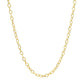 2.5mm 14k Yellow Gold Pendant Chain with Textured Links