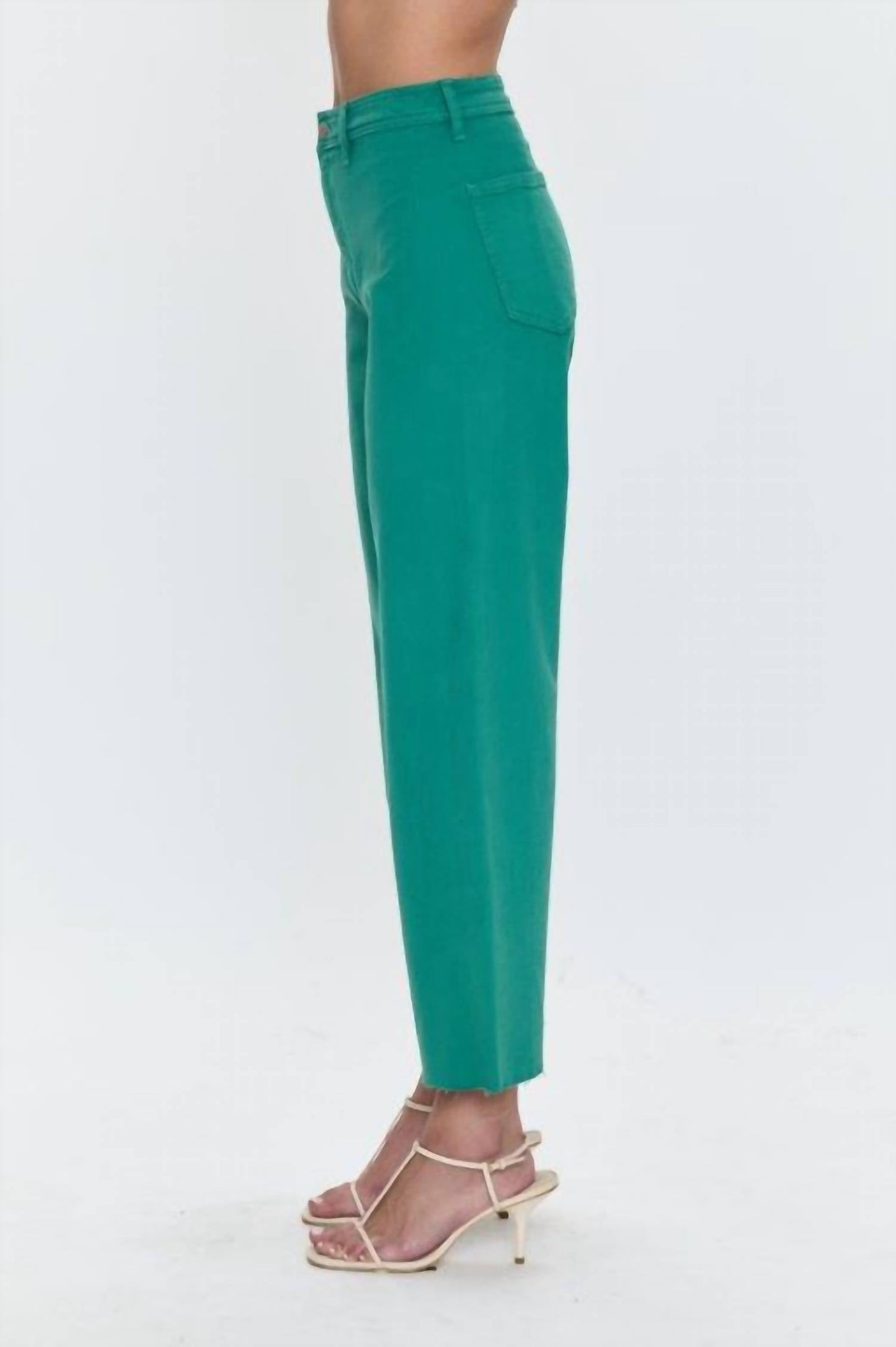 Pistola - Penny Crop High Rise Wide Leg Jean