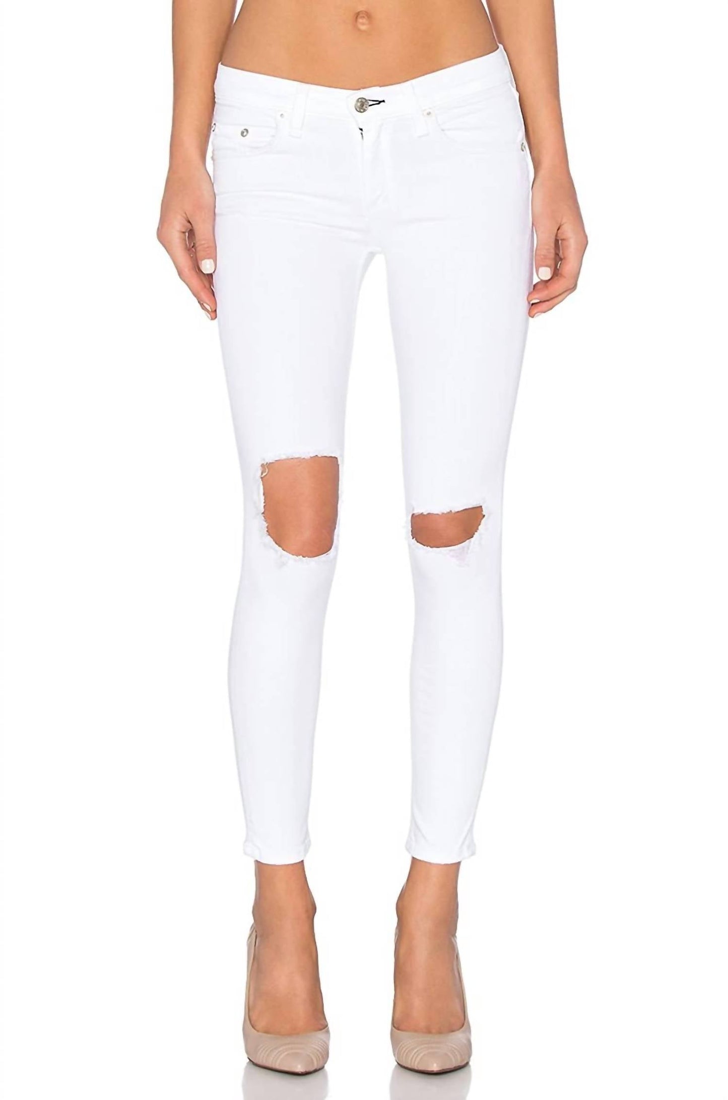 Rag & Bone - Bright Capri Jean with Holes