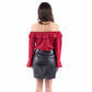 स्कली - लैंब लेदर स्कर्ट