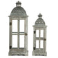 Wooden Candle Lantern Decorative Set for Indoor and Outdoor Use