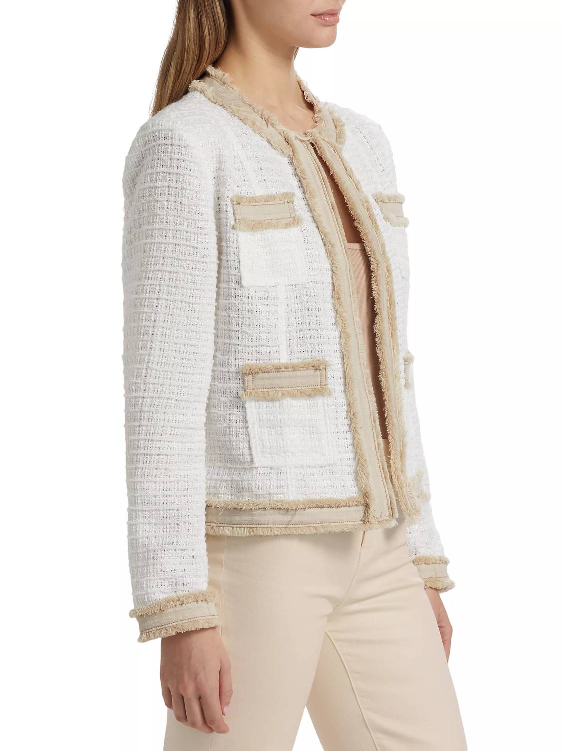 L'Agence - Agnes Tweed Denim Jacket