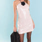 2.7 August Apparel - Rose Sequin Mini Dress