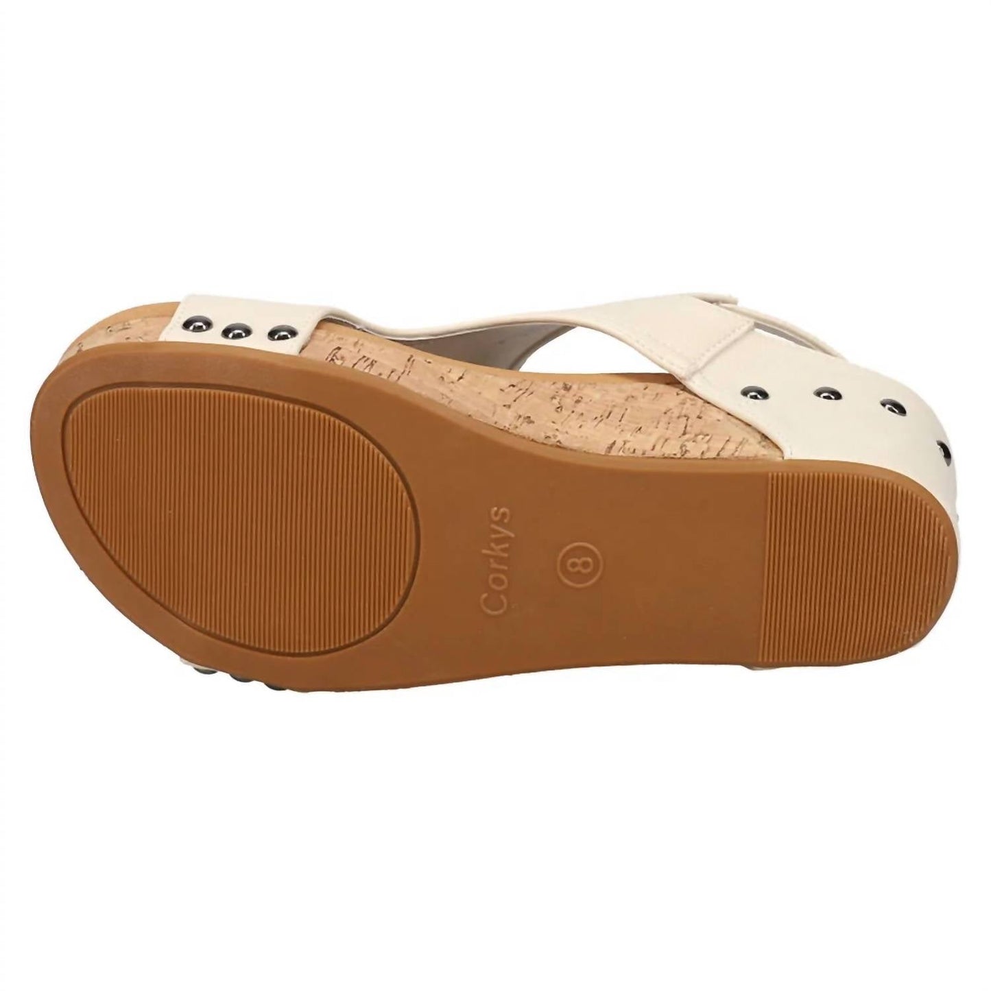 Corkys Footwear - Women's Carley - Cream Wedge Sandal