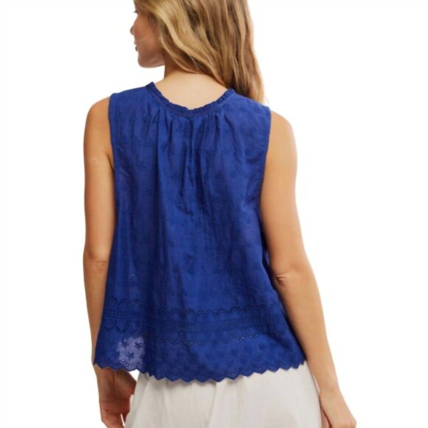 Free People - Marina Eyelit Tank Top