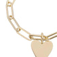Eklexic - Women's Medium Helena & Large Elongated Link Chain Bracelet
