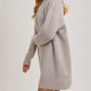 Bluivy - Mock Neck Knit Sweater Dress