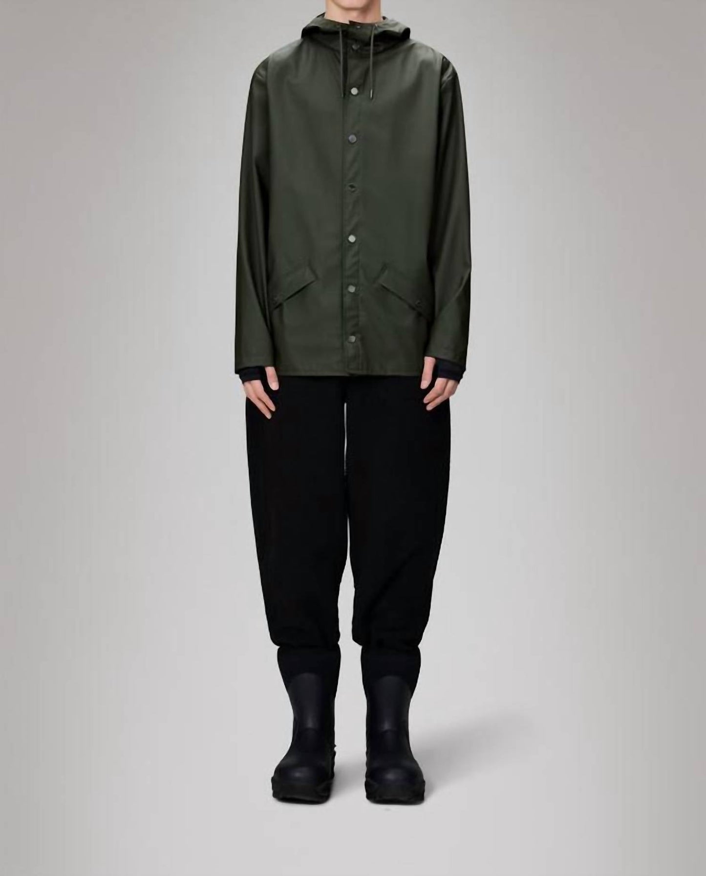 Rains - Hooded Built-in Cap Rain Jacket