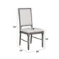 Leventis Weathered Side Chair - Cream / Gray
