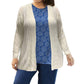 On The Plus Side - Cable Duster Cardigan - Plus